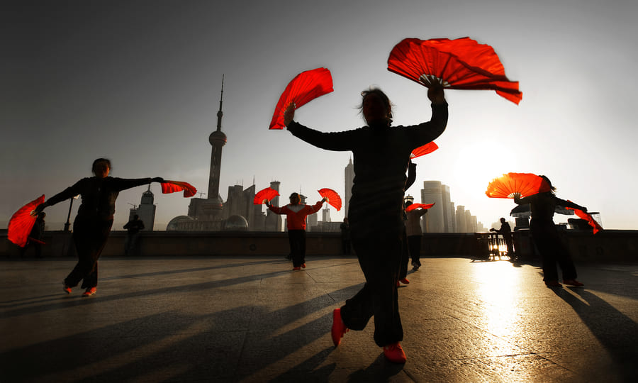 gente china baile chino